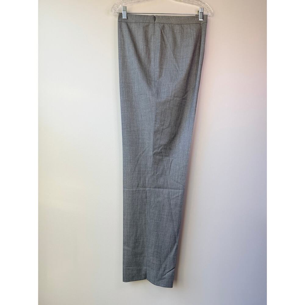 Lafayette 148 Size 18 Bleecker Side Zipper Slim Ankle Pants Light Gray